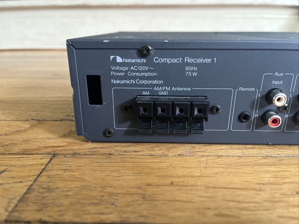 Nakamichi Compact Receiver 1 w/ Original Remote Control - Tested