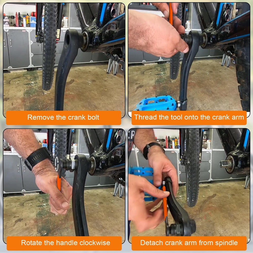 Bicycle Crank Puller Professional Arm Extractor Tool For Maintenance New Kit