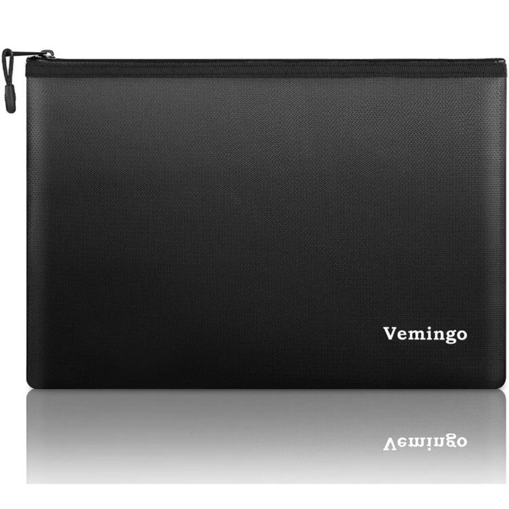 13.5”x9 Fireproof Document Bag, Water Resistant Fire Safe Storage Pouch