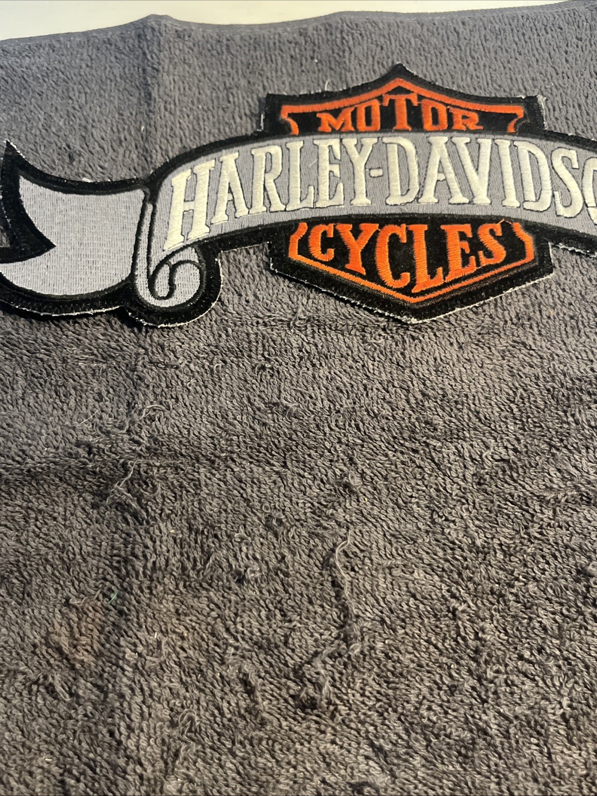 Harley Davidson Embroidery Iron On Patches Set Of 2