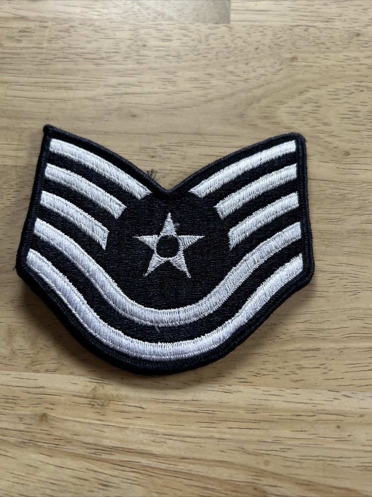 Vintage US Air Force Technical Sergeant Rank Patch Insignia E-6 E6 USAF.