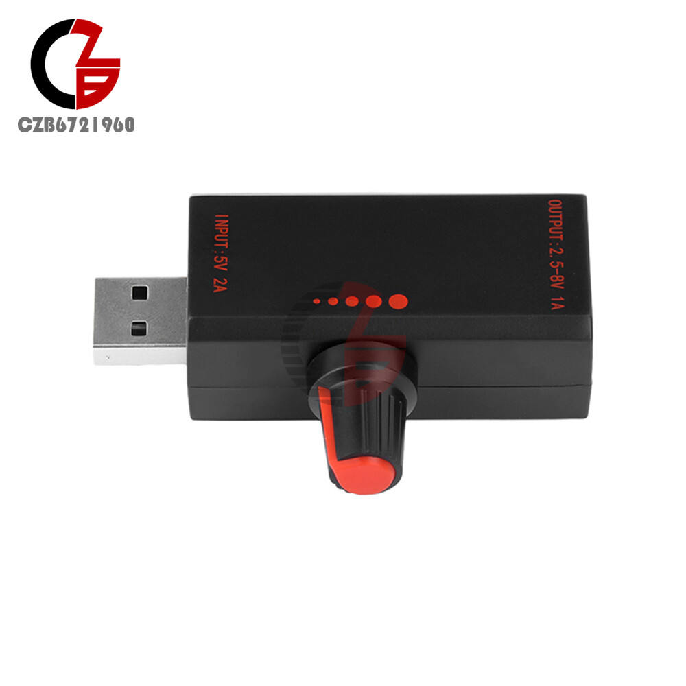 5W DC5V 2A Fan Controller Stepless Speed Control w/ Switch USB Protection Type-C