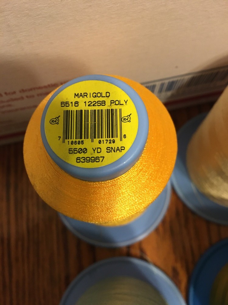 6pcs Different Brand Different Color Embroidery Thread 5000m