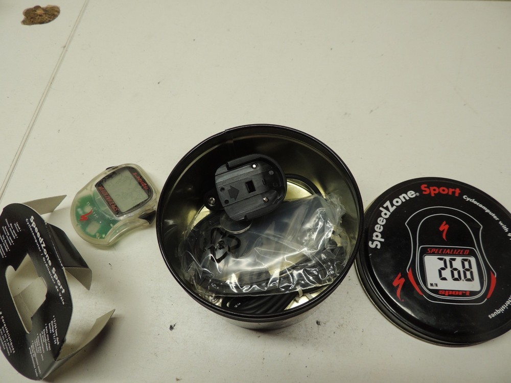 Specialized Speedzone Comp Wire Mount Cyclocomputer Odometer Clear vintage READ