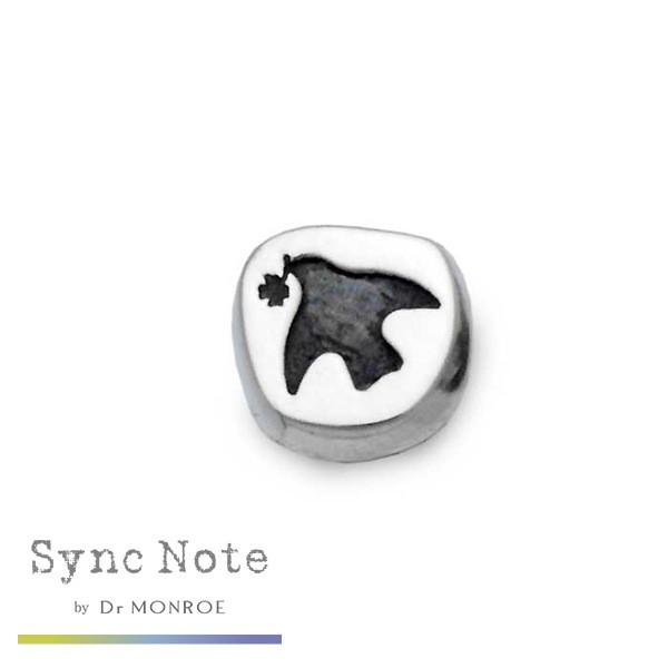 Dr MONROE Syncnote Pigeon Stud Earring (Single) Silver