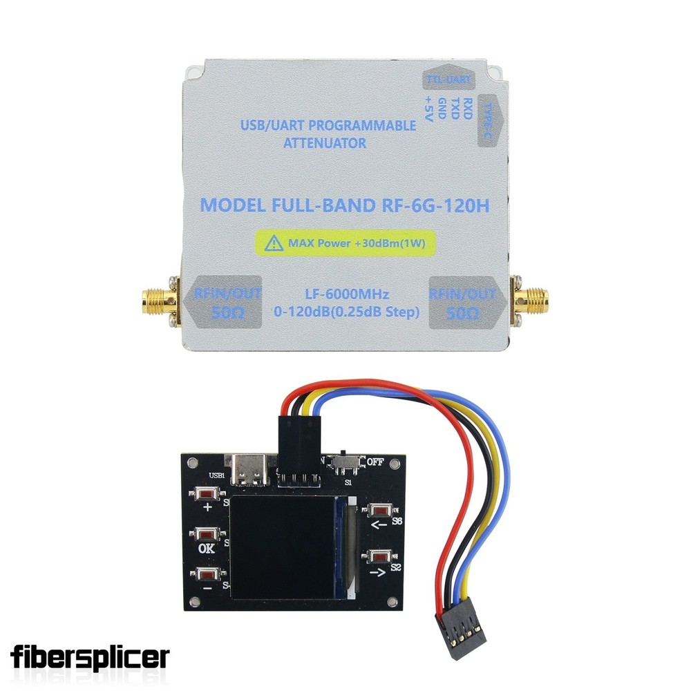 LF-6GHZ-120DB Bidirectional Digital Control RF Attenuator w/TFT Main Controller