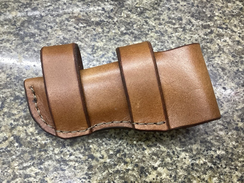 Leather Folding Knife Sheath Horizontal Buck 112 Size(Sheath Only)