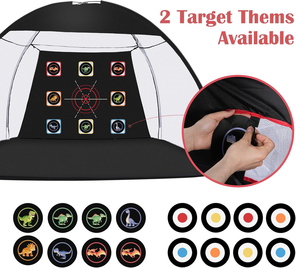 10x7ft Golf Practice Net with Mat - Indoor/Outdoor Hitting & Driving Solution