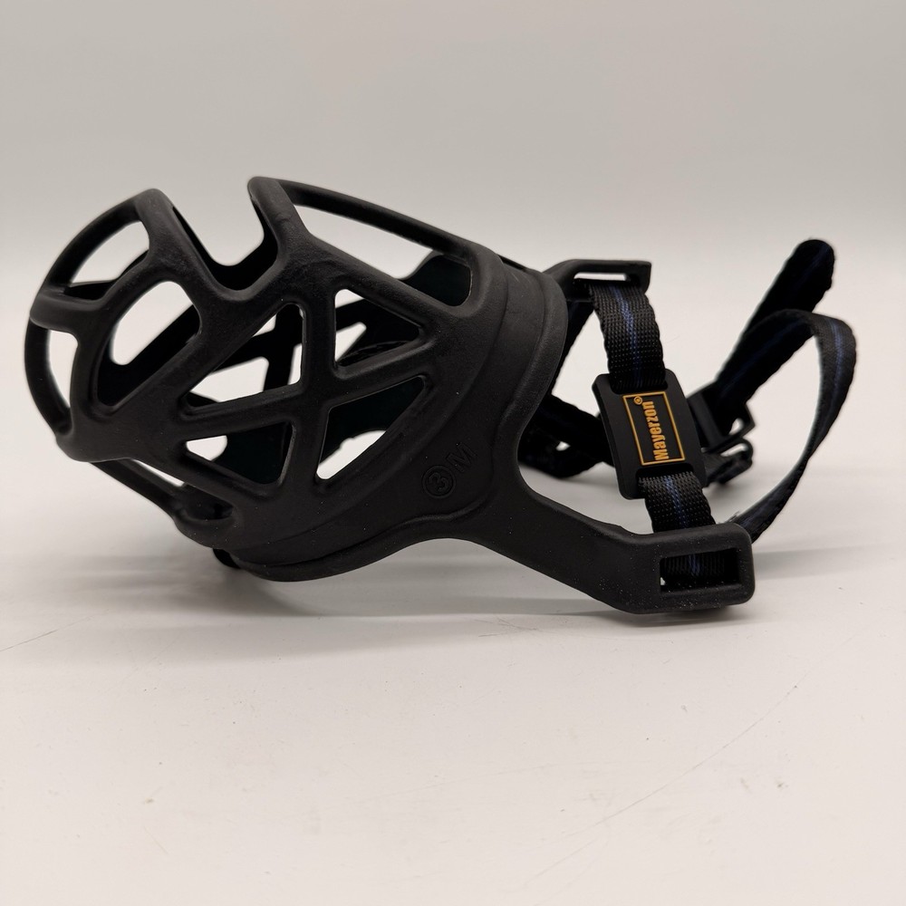 Mayerzon Dog Muzzle Medium-Soft Rubber Basket Muzzle with Adjustable (NWOT)