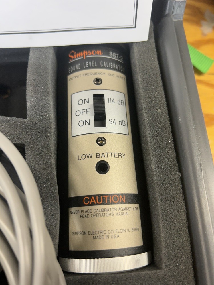 Simpson Model 897 Sound Measuring System