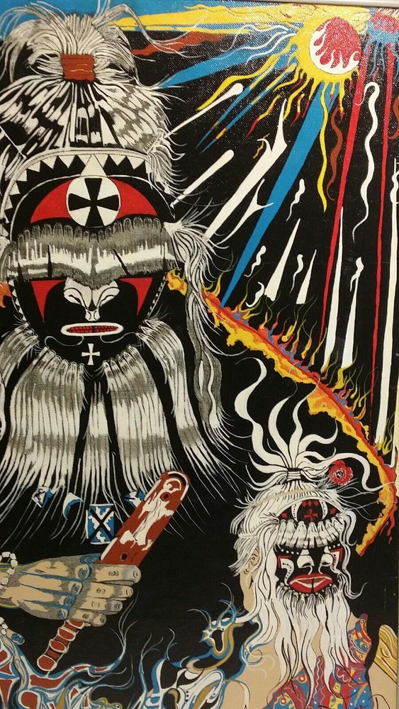 Painting Psychedelic Shaman Mandala