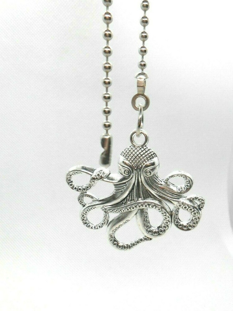 Octopus Sea Shore Ceiling Fan/Light Pull