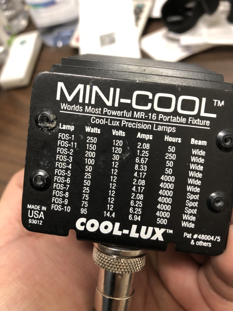 Cool Lux Mini Cool Halogen Light Item# 4800475