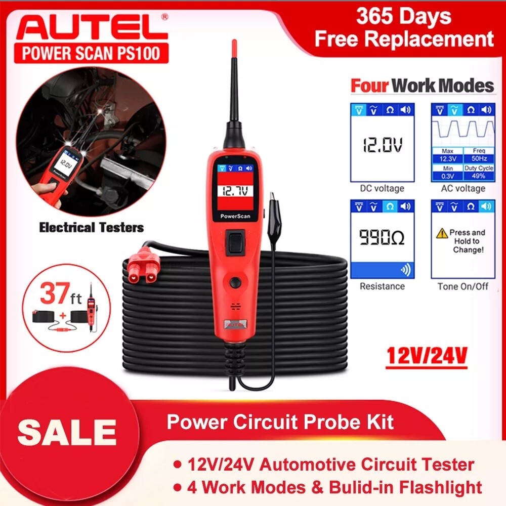 PS100 Original Autel PowerScan Circuit Tester Electrical System DiagnosticTool