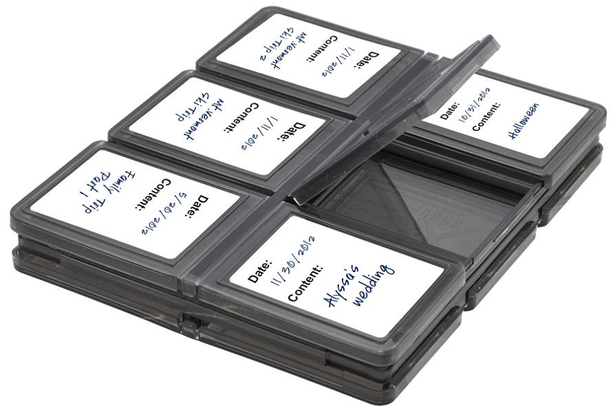 12-Slots Foldable Memory Case For Olympus OM-D E-M10 E-M5 Mark II E-M1 SP-100