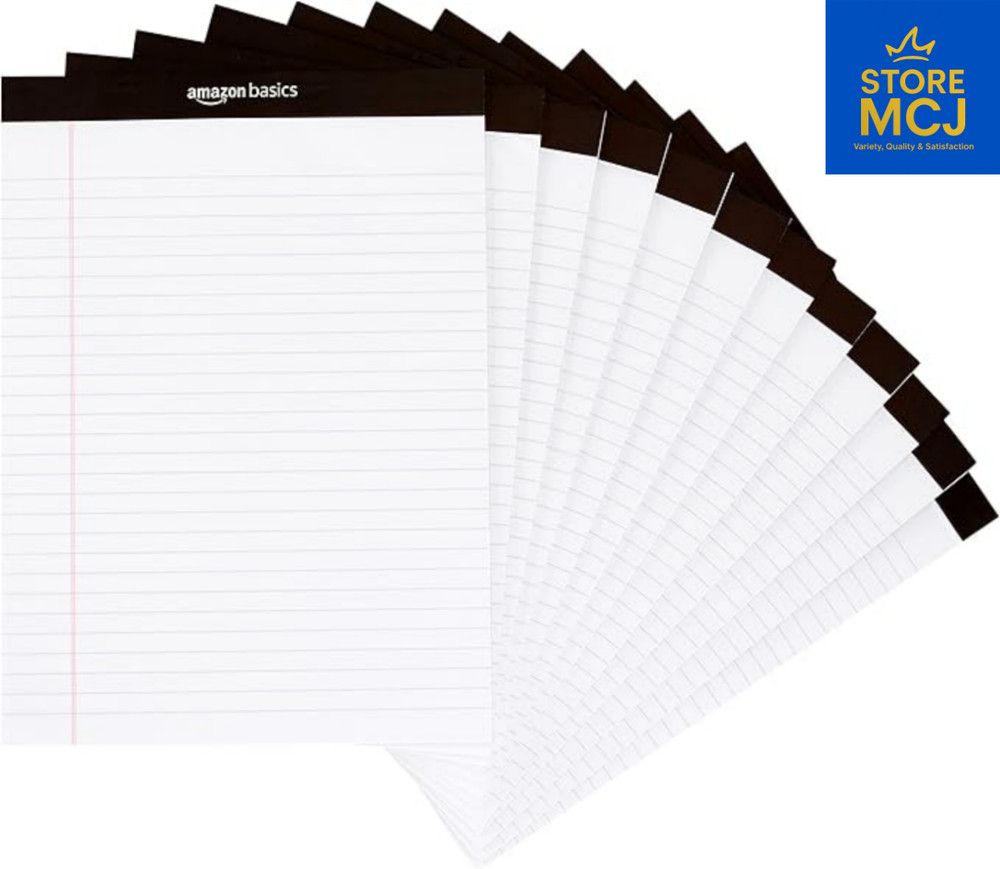Amazon Basics Wide Ruled Notepads – Stay Organized with 600 Sheets