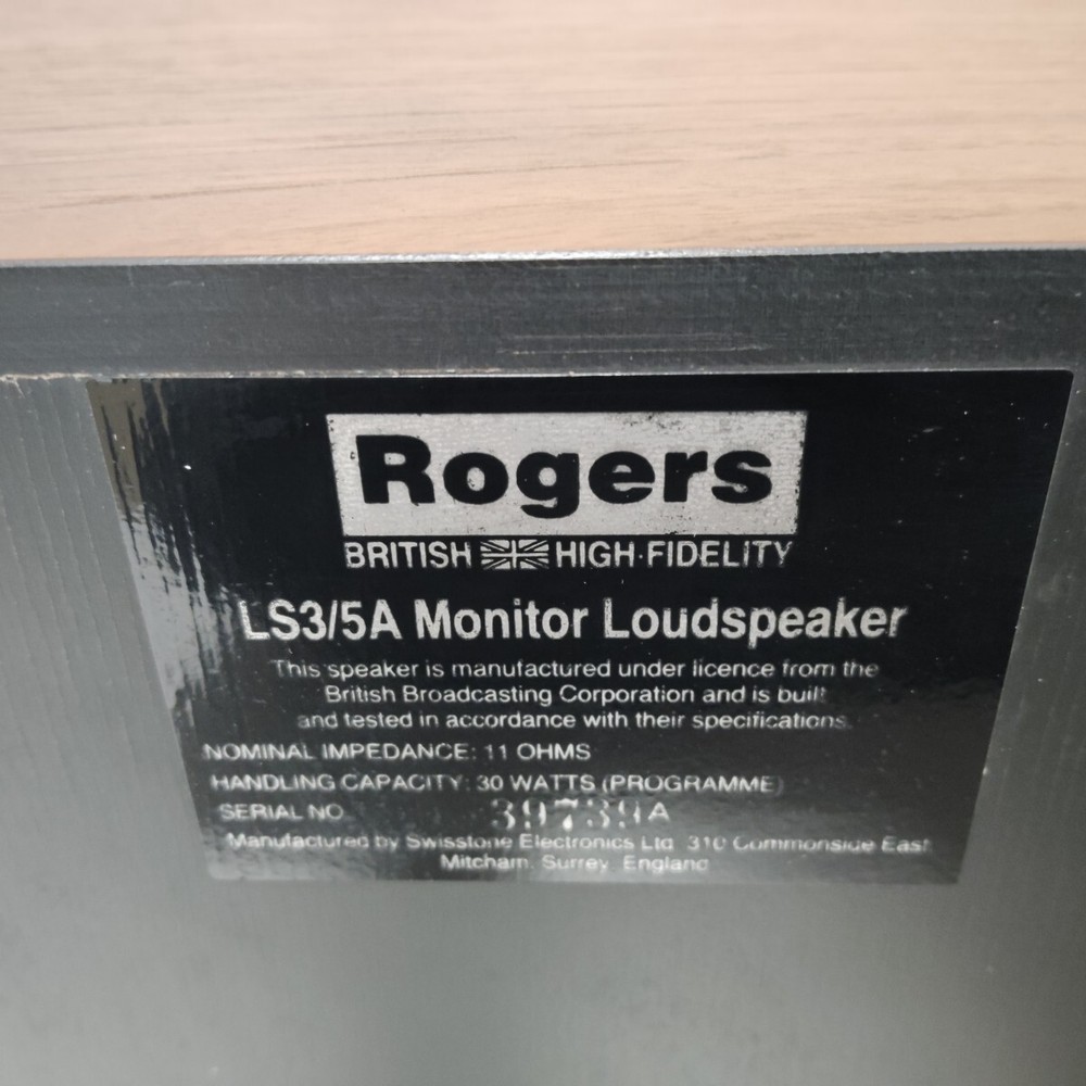 ROGERS LS3/5A 11Ω Speakers Pair