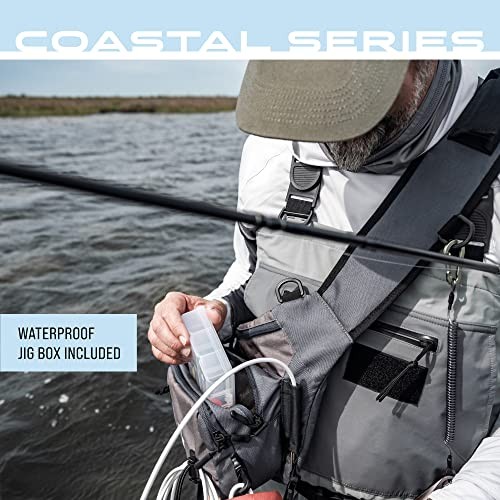 Flats Sling Pack, Easy Hands-Free Tackle Storage Bag with Built Solid Elements