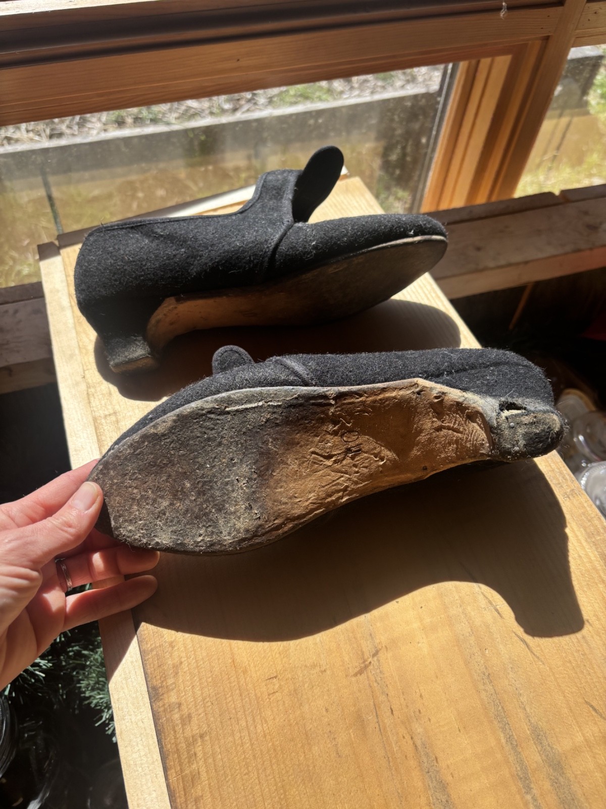 Colonial Renacting 18th Century Woolen Shoes Women's 10