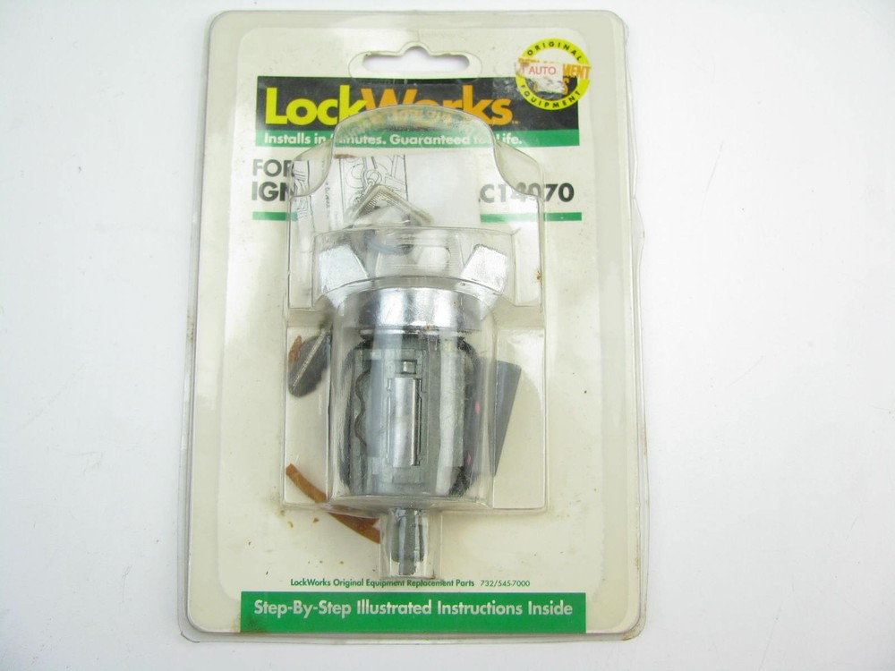 Lockworks LC14070 Chrome Ignition Lock Cylinder & Keys