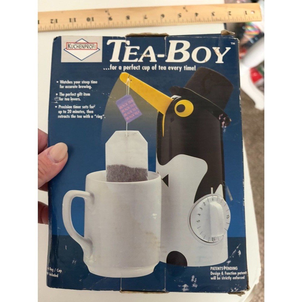 Kuchenprofi Penguin Tea Boy with Built-In Timer, Tea Bag Holder, Automatic