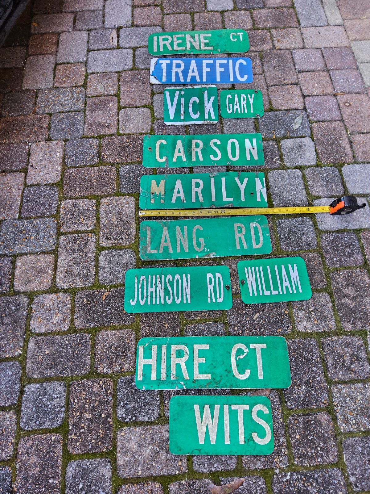 Street name signs. Miscellaneous Sizes. Pick one