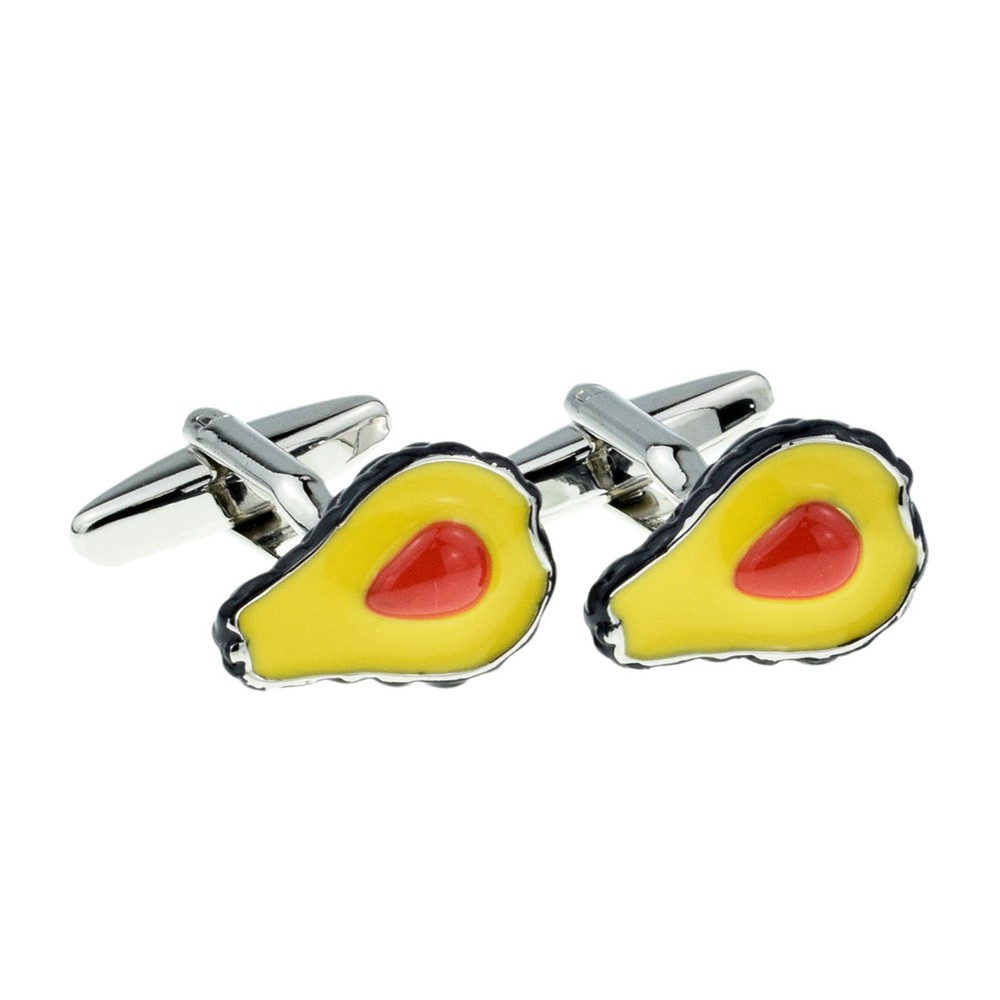 Colourful Avocados Cufflinks Presented in a Cufflink Box - X2AJ111