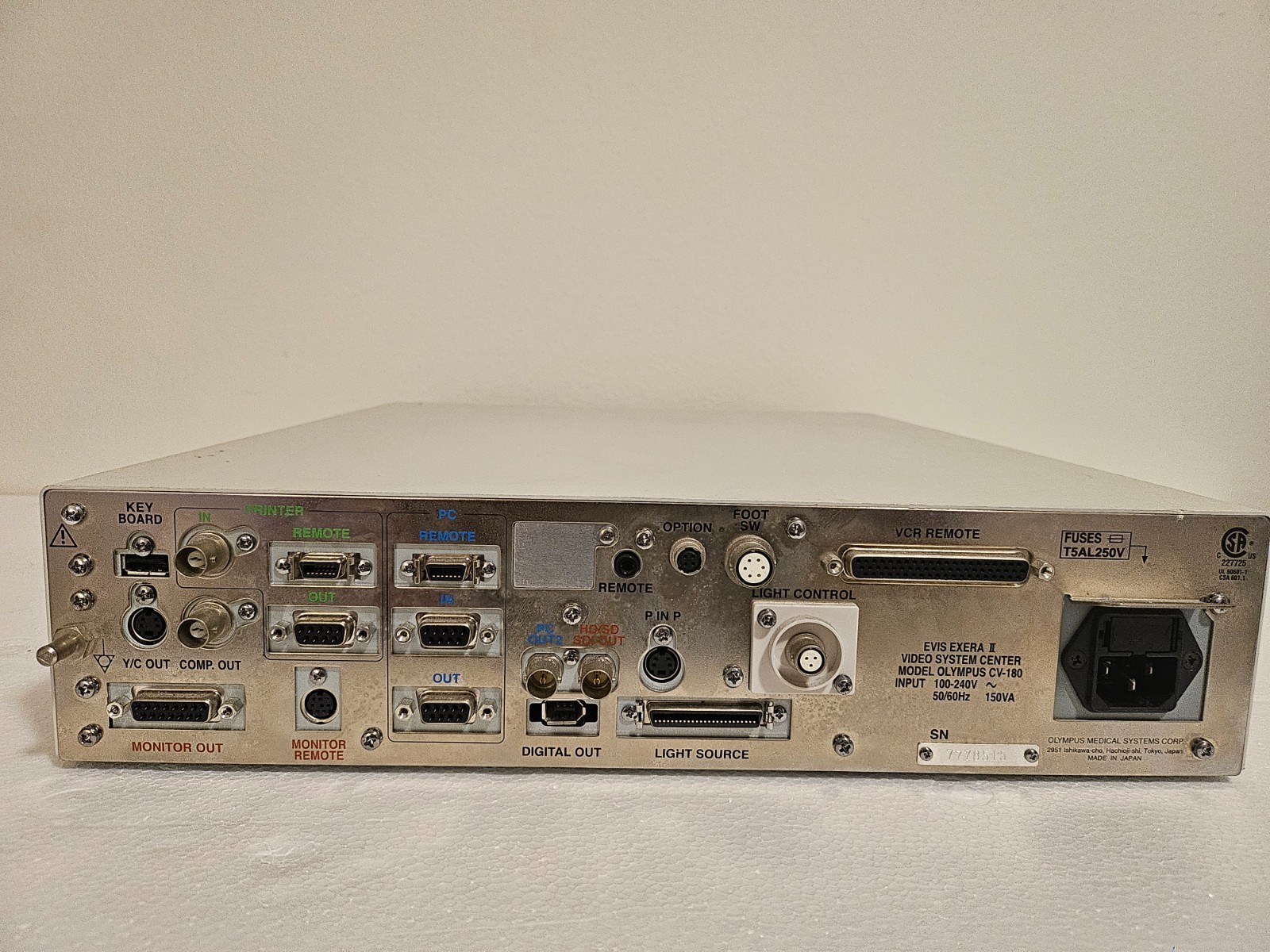 Olympus CV-180 EVIS EXERA II Video System Center Endoscopy Video Processor OEM