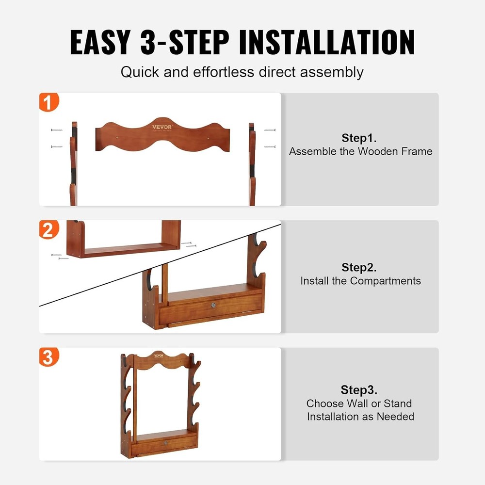 Gun Rack Wall Mount, Gun Display Rack