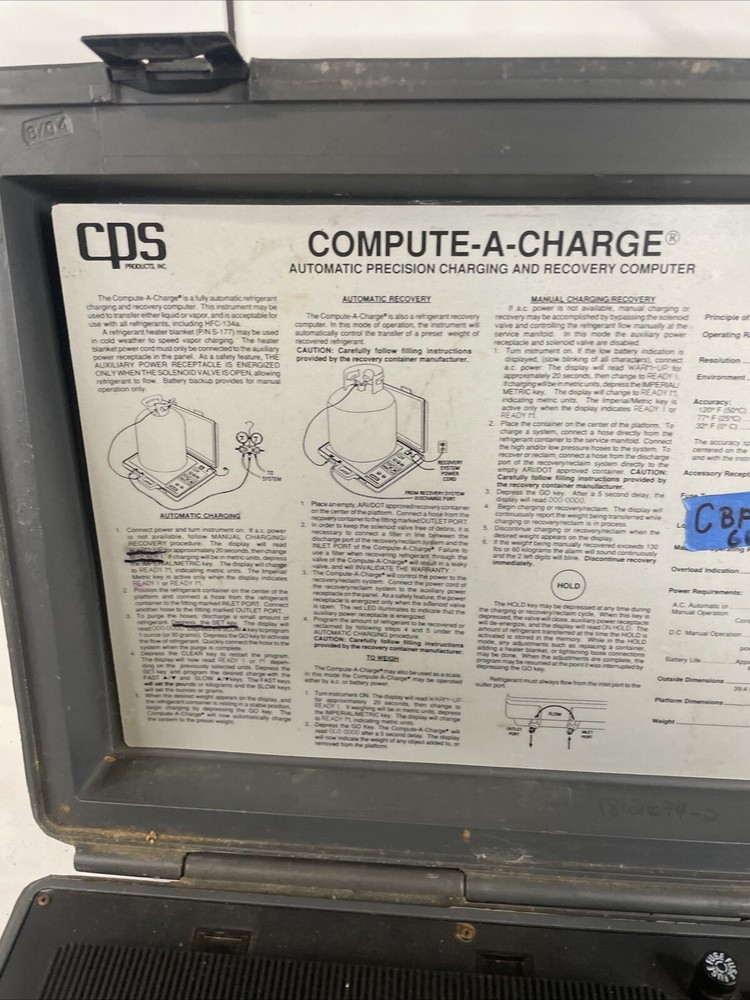 CPS COMPUTE-A-CHARGE Model CC700