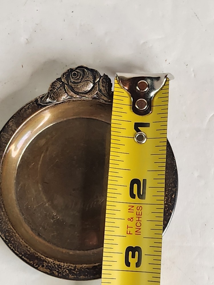 Vintage silver plated trinket dish