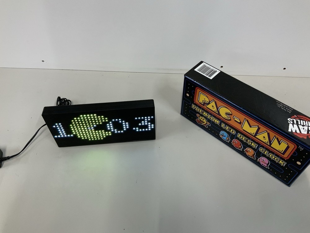 Raw Thrills Pac-Man Digital Clock With Box