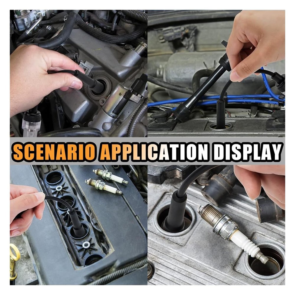 Inline Spark Plug Tester, Straight Boot Ignition Coil Tester Light, Car Small...