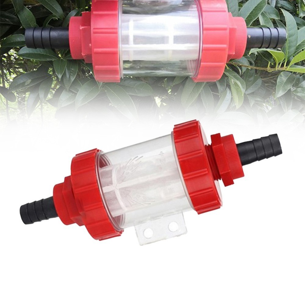 Large Flow Water Pump Filter Clear Mesh Strainer Garden Irrigation Connector