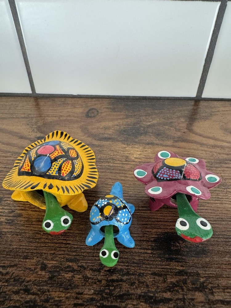 Bobble Head Turtle Bundle (3 Small Turtles)