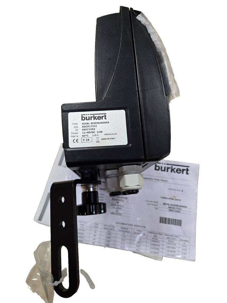 Burkert Electromagnetic Flow Meter SE58L-B1B3B2A0A0A Controller Display NEW