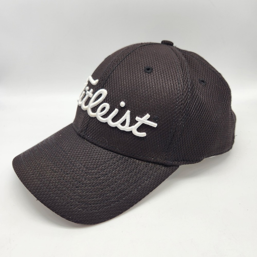 Titleist Golf Hat Cap Aflex Size Large/XL Black Polyester