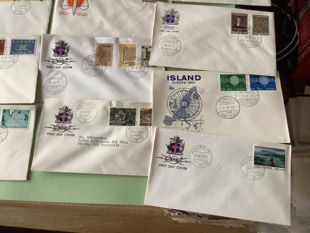 Iceland first day covers 16 items Ref A1929