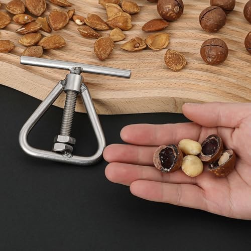 heyous 95x90mm Silver Stainless Steel Nutcracker Shell Opening Tool for