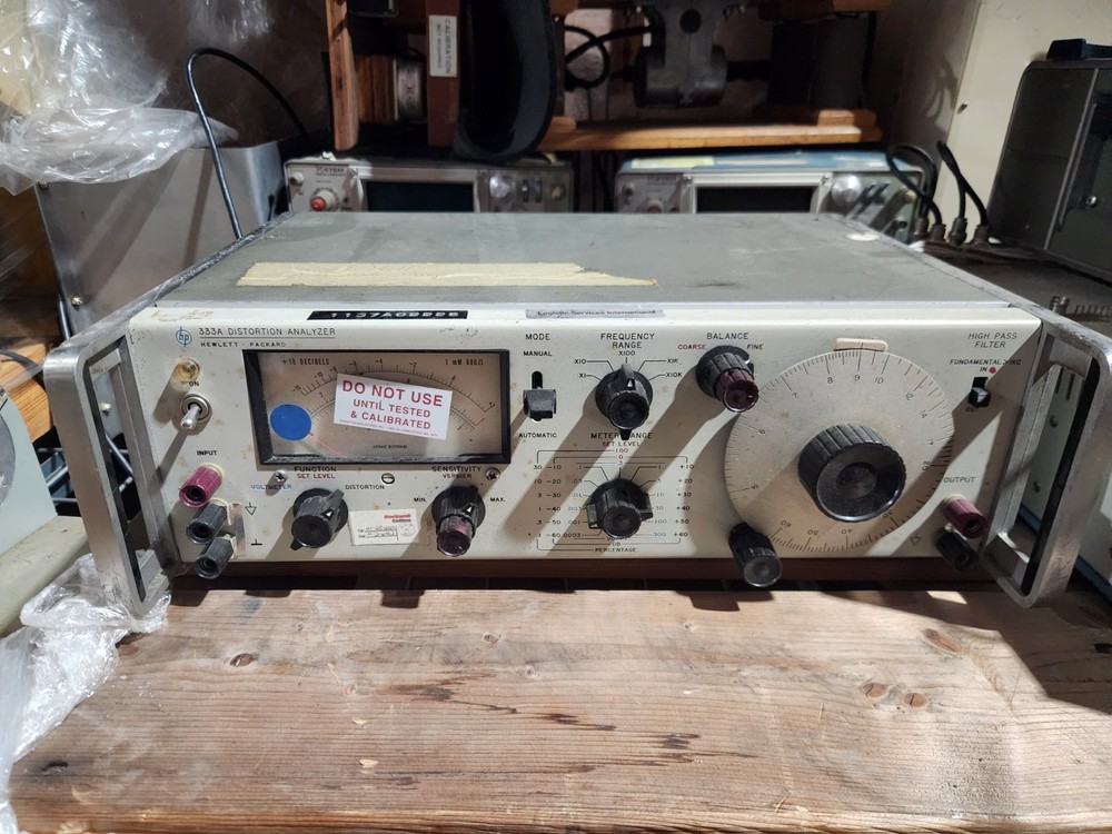 HP 333A Distortion Analyzer (Powers on, Not fully tested)