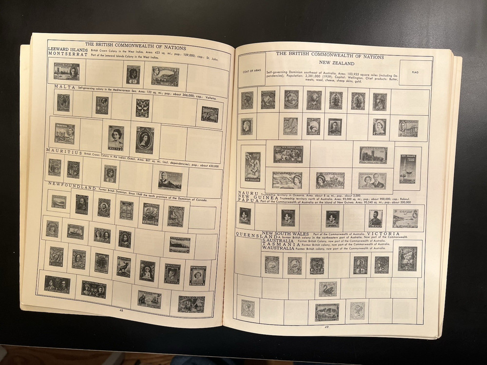 3-Vintage Soft Cover Stamp Albums. Minkus,Harris, & Stanley Gibbons. No Stamps