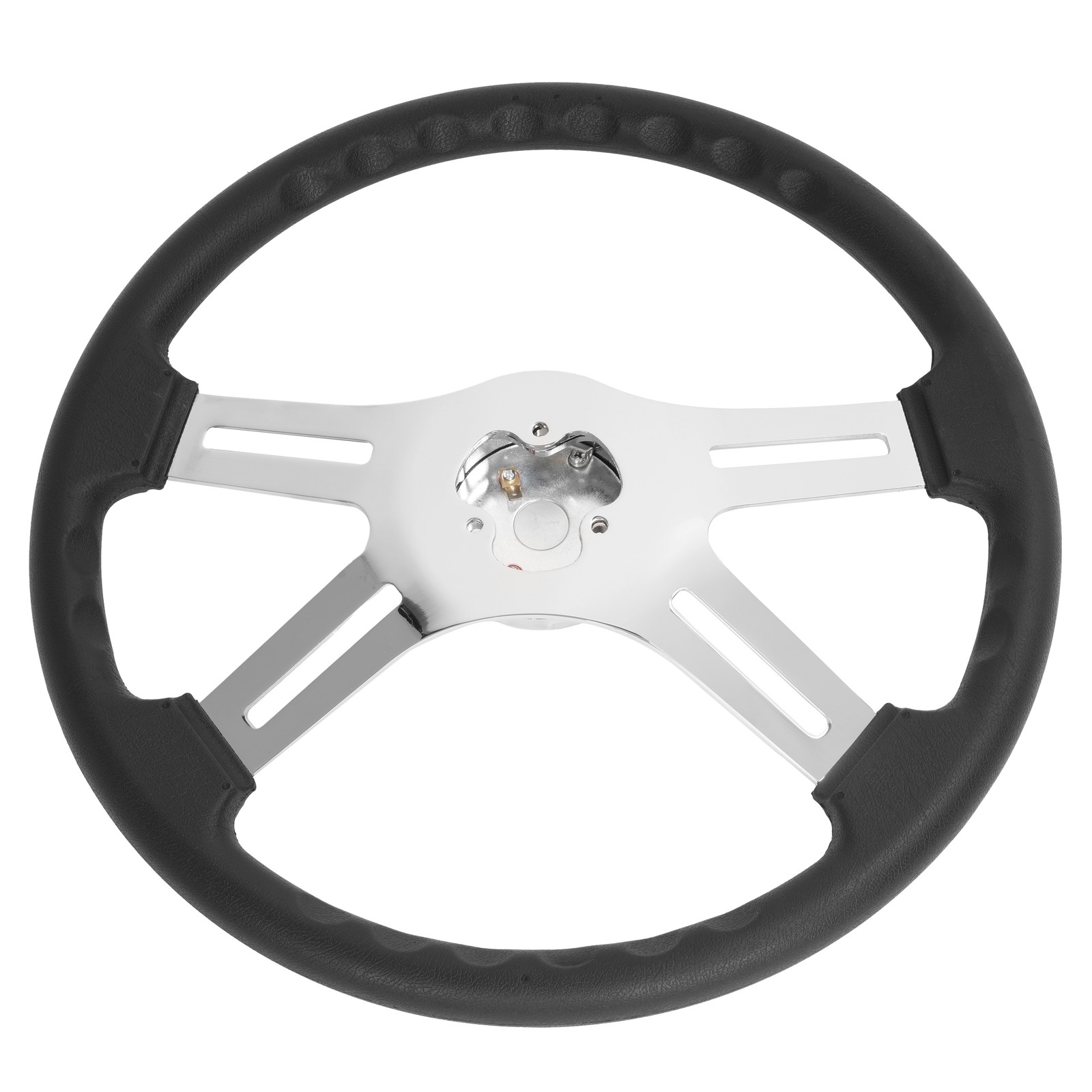 4 Spoke Steering Wheel 18" Black For Freightliner/ Kenworth/ Peterbilt/ Volvo