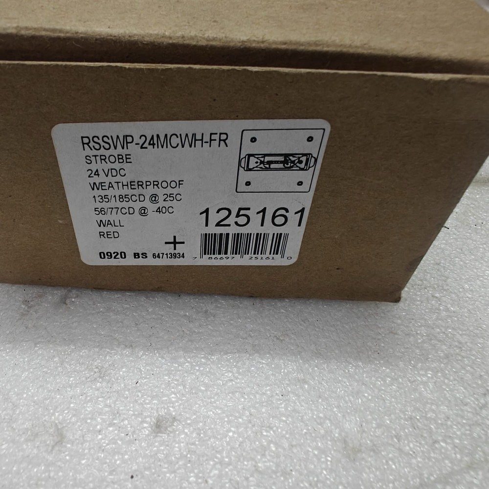 WHEELOCK (COOPER) WATERPROOF STROBE RSSWP-24MCWH-FR