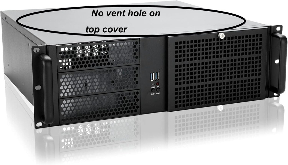 3U Rackmount Server Chassis Case with Easy Maintenance and Dust Filter