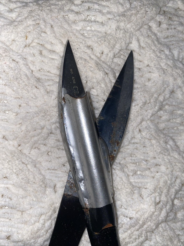 CLAUSS No. 4248 Multi Purpose High Leverage 8" Straight Shear Scissors 2" Cut