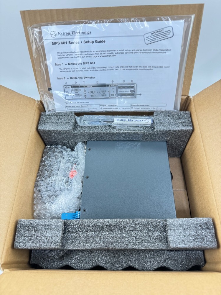 Extron MPS 601 6-Input Switcher 60-1377-01 *NEW OPEN BOX*