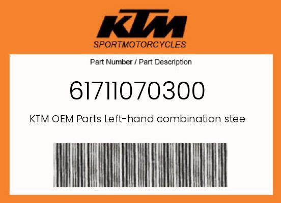 KTM Genuine Left-Hand Combination Steering Switch - 61711070300
