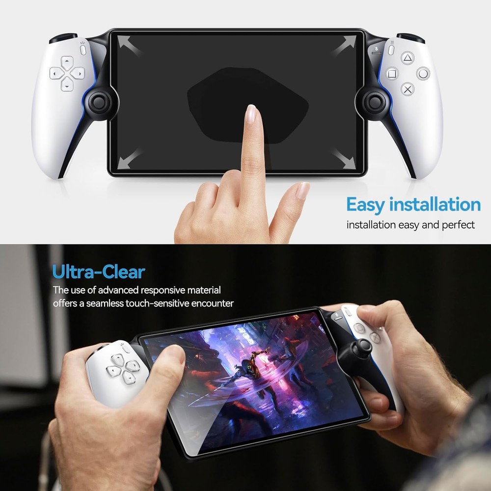 ivoler 2-Pack Screen Protector Tempered Glass for PlayStation Transparent