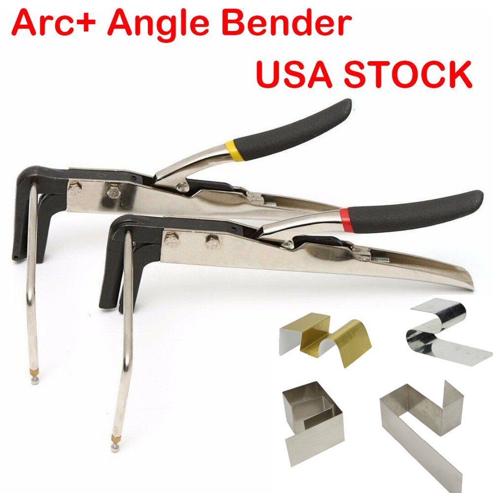 2" Metal Strip Bending Pliers Right Angle + Rounded Corner Bending Tool Two/set