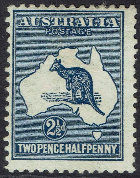 AUSTRALIA 1913 KANGAROO 2½D 1ST WMK